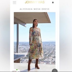 JOHNNY WAS ALYESHKA MESH DRESS